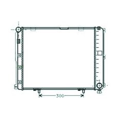 Radiatore acqua per MERCEDES-BENZ E dal 1993 al 1995
