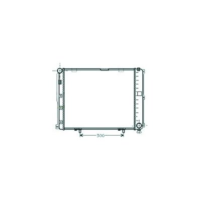Radiatore acqua per MERCEDES-BENZ E dal 1993 al 1995 Codice OEM 1245005003