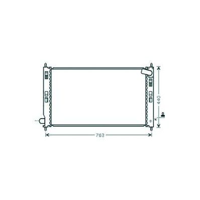 Radiatore acqua per MITSUBISHI OUTLANDER dal 2010 al 2012 Codice OEM 1330V6
