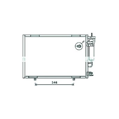 Condensatore per FORD FIESTA MK VI dal 2008 al 2012 Codice OEM 1756718