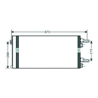 Condensatore per CITROEN JUMPER dal 2006 al 2014 Codice OEM 1399110080