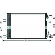 Condensatore per CHEVROLET - DAEWOO CRUZE dal 2009 al 2012