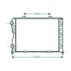 Radiatore acqua per ALFA ROMEO COUPE-GTV-SPIDER dal 1996 al 2005