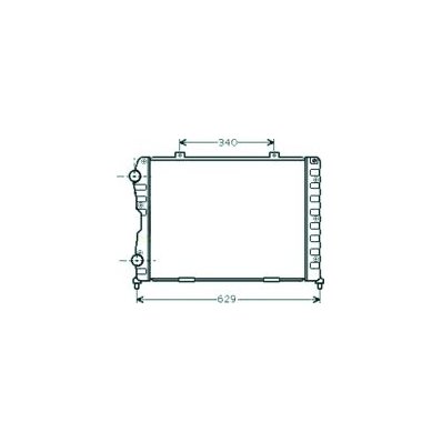 Radiatore acqua per ALFA ROMEO COUPE-GTV-SPIDER dal 1996 al 2005 Codice OEM 60628578