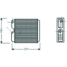 Scambiatore di calore per OPEL ASTRA F dal 1991 al 1994