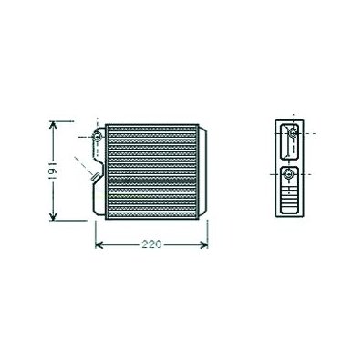 Scambiatore di calore per OPEL ASTRA F dal 1991 al 1994 Codice OEM 52463008