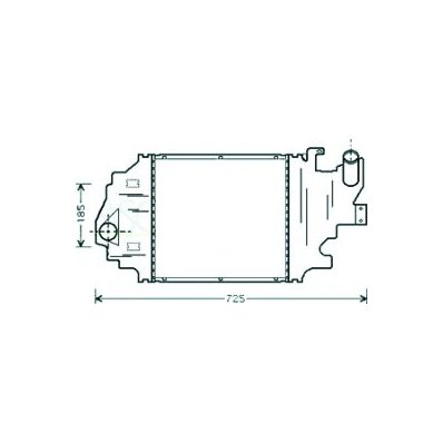 Intercooler per RENAULT CLIO dal 2005 al 2009 Codice OEM 8200252209