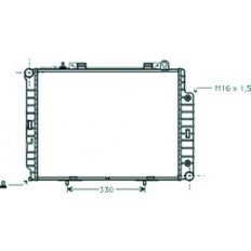 Radiatore acqua per MERCEDES-BENZ E dal 1995 al 1999