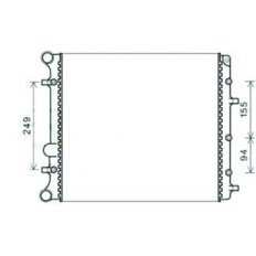Radiatore acqua per VOLKSWAGEN FOX dal 2004 al 2011