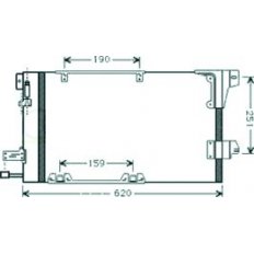 Condensatore per OPEL ASTRA G dal 1998 al 2004