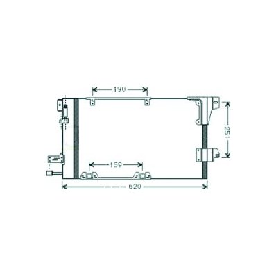 Condensatore per OPEL ASTRA G dal 1998 al 2004 Codice OEM 09119176