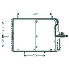 Condensatore per MERCEDES-BENZ E dal 1984 al 1989