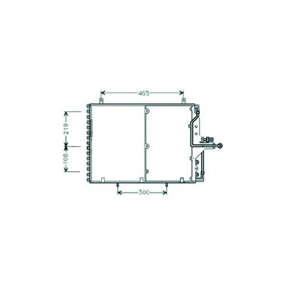 Condensatore per MERCEDES-BENZ E dal 1984 al 1989 Codice OEM 124-830-1670