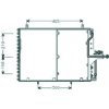 Condensatore per MERCEDES-BENZ E dal 1984 al 1989