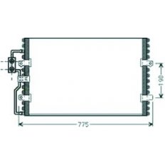 Condensatore per PEUGEOT EXPERT dal 2004 al 2007