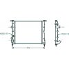 Radiatore acqua per RENAULT MEGANE dal 1999 al 2002