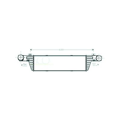 Intercooler per MERCEDES-BENZ E dal 1995 al 1999 Codice OEM 2105001400