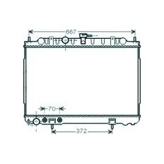 Radiatore acqua per NISSAN X-TRAIL dal 2001 al 2007