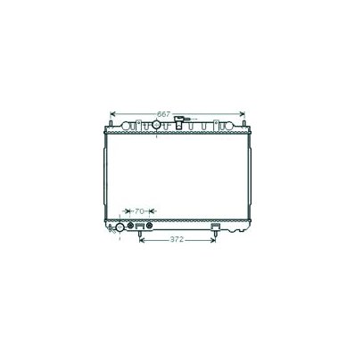 Radiatore acqua per NISSAN X-TRAIL dal 2001 al 2007 Codice OEM 214608H900