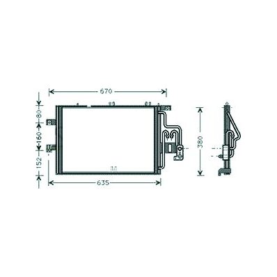 Condensatore per OPEL COMBO dal 2001 al 2011 Codice OEM 09201961