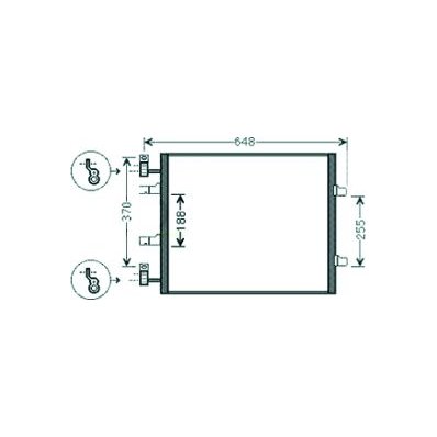 Condensatore per NISSAN PRIMASTAR dal 2006 al 2014 Codice OEM 8200465490