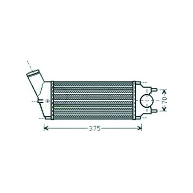 Intercooler per CITROEN C4 dal 2004 al 2008 Codice OEM 0384G4