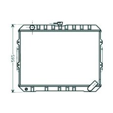 Radiatore acqua per MITSUBISHI PAJERO dal 1991 al 1997