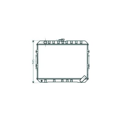 Radiatore acqua per MITSUBISHI PAJERO dal 1991 al 1997 Codice OEM MB422130