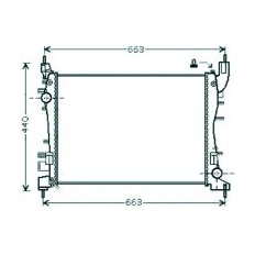 Radiatore acqua per FIAT LINEA dal 2007 al 2010