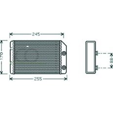 Scambiatore di calore per OPEL VECTRA B dal 1999 al 2002