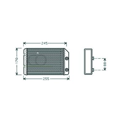 Scambiatore di calore per OPEL VECTRA B dal 1999 al 2002 Codice OEM 1618164