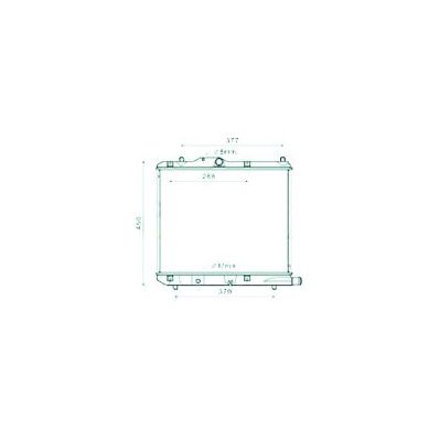 Radiatore acqua per SUZUKI SPLASH dal 2008 al 2012 Codice OEM 93193538