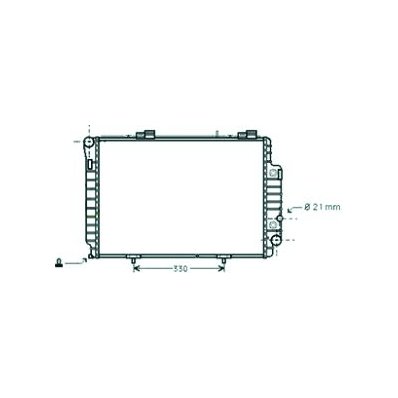 Radiatore acqua per MERCEDES-BENZ C W202 dal 1997 al 2000 Codice OEM 202-500-6403