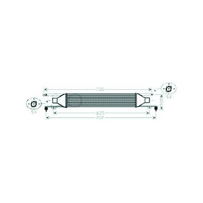 Intercooler per OPEL CORSA D dal 2006 al 2010 Codice OEM 6302080