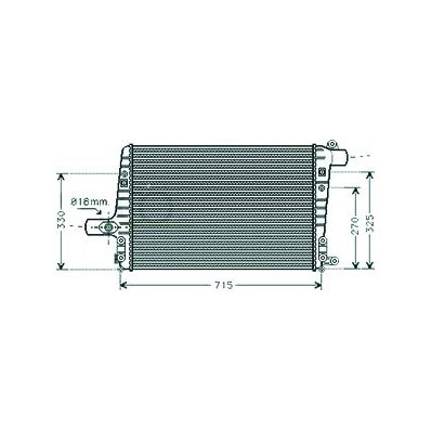 Intercooler per AUDI A6 dal 1997 al 2001 Codice OEM 4B0145805A