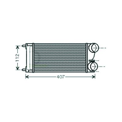 Intercooler per CITROEN C4 dal 2008 al 2010 Codice OEM 1440H9