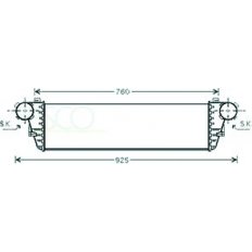 Intercooler per MERCEDES-BENZ C W203 dal 2000 al 2004