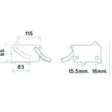 Radiatore olio per MERCEDES-BENZ C W202 dal 1993 al 1997