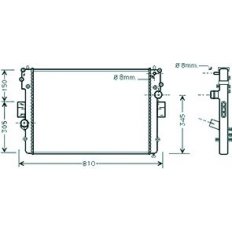 Radiatore acqua per IVECO DAILY dal 2000 al 2006