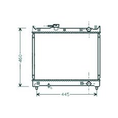 Radiatore acqua per SUZUKI VITARA dal 1988 al 1996