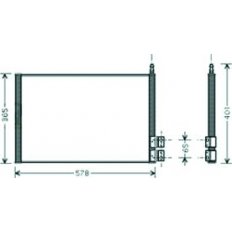 Condensatore per FORD FIESTA MK V dal 2005 al 2008