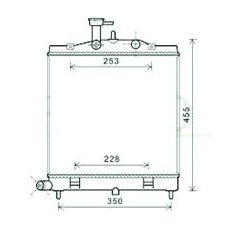 Radiatore acqua per KIA PICANTO dal 2004 al 2007