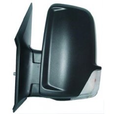 Retrov. manuale braccio corto nero 01-06-05-09 per MERCEDES-BENZ SPRINTER dal 2006 al 2013 lato destro passeggero