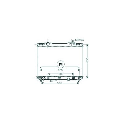 Radiatore acqua per KIA SORENTO dal 2002 al 2006 Codice OEM 25310-3E176