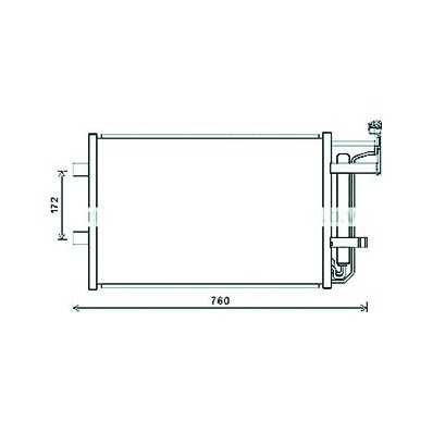 Condensatore per MAZDA 5 dal 2011 al 2015 Codice OEM C513-61-480B