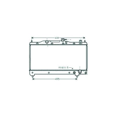 Radiatore acqua per TOYOTA AVENSIS dal 1997 al 2000 Codice OEM 1640003180