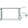 Radiatore acqua per CITROEN BERLINGO dal 1996 al 2002