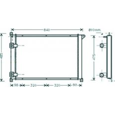 Radiatore acqua per RENAULT MASTER dal 1997 al 2003
