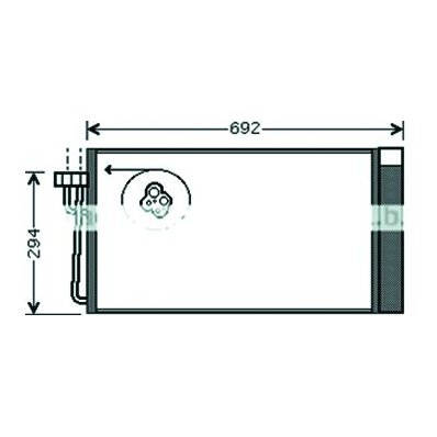 Condensatore per BMW 5 E60 dal 2003 al 2007 Codice OEM 64509122827