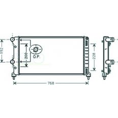 Radiatore acqua per FIAT DOBLO' dal 2000 al 2005